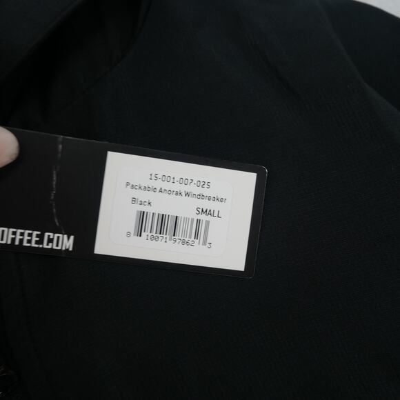 NEW Black Rifle Coffee Company Men's Small  BLACK Hooded Jacket - Picture 6 of 10